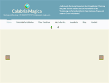 Tablet Screenshot of calabria-magica.com